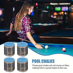 4pcs Portable Pool Table Powder - Smooth and Consistent Shots