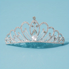 Crystal Rhinestone Princess Tiara Wedding Hair Accessories For Bride