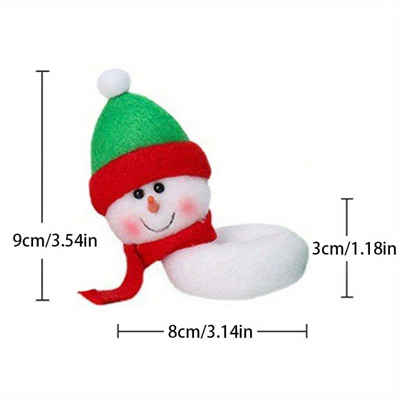 Christmas Wine Glass Hug Santa Claus Snowman Reindeer Window Decoration