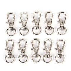 10pcs Mini Aluminum Keychain Snap Spring Clip Hook Carabiner