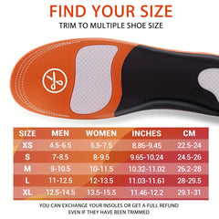 Comfortable Arch Support Insoles Flat Feet Cushioned Inserts