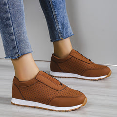 Women's Lightweight Low Top Sneakers Round Toe Casual Shoes