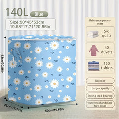 Floral Foldable Drawer Storage Bag Large Moving Bag Space Saver Organ