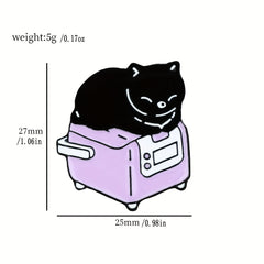 Cute Cat Brooch Pin for Clothes and Bags - DIY Decoration and Gift