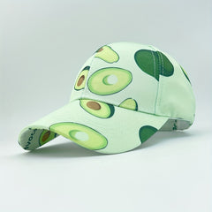 Outdoor Casual Fruit Pattern Sunscreen Peaked Cap for Men and Women