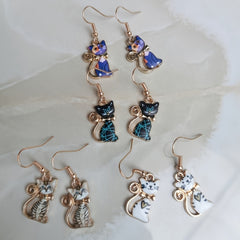 Funny Cat Animal Earrings Halloween Party Accessories