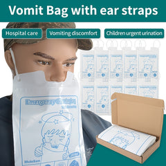 10pcs Hanging Ear Vomiting Bag Disposable Travel Sanitary Bag