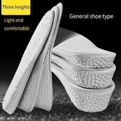 Height Increased Popcorn Memory Foam Insoles for Men Women