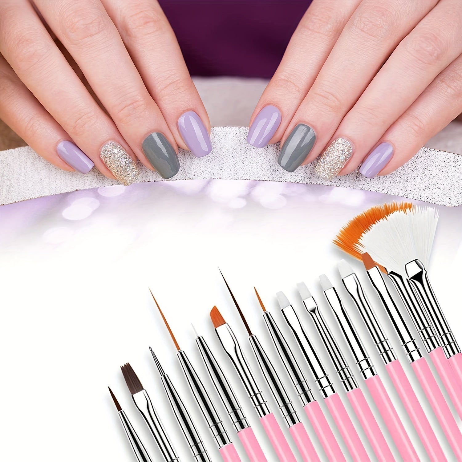15pcs Nail Painting Brushes Nail Art Brushes Nail Art Tool