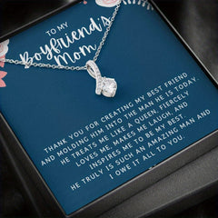 Rhinestone Pendant Necklace With Meaningful Message Card