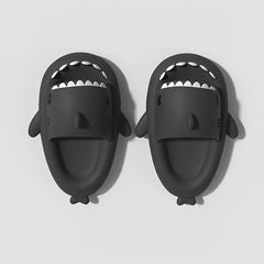 Boy's Cartoon Shark Lightweight Slippers for Indoor Outdoor Shower