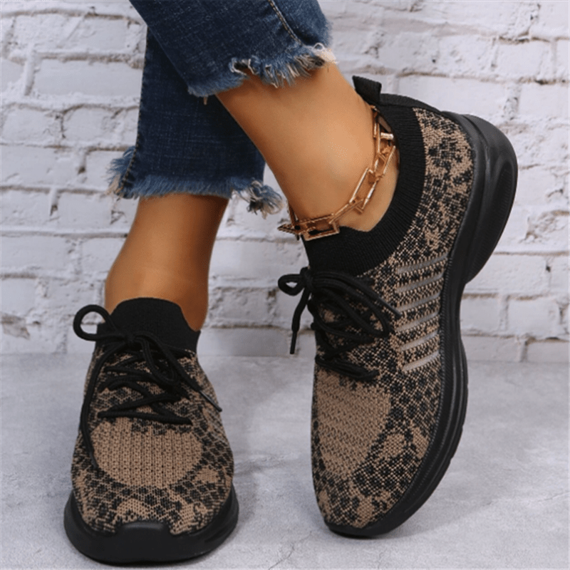 Women's Knit Sports Shoes Mesh Running Tennis Sneakers