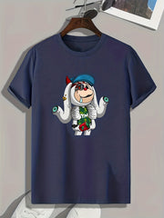 Funny Pattern Print Men's Graphic T-shirt for Summer