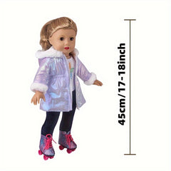 Winter Doll Jacket Cozy Coat Bright Pink Purple Rose