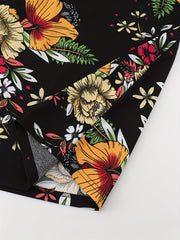 Floral Print Two Piece Set Cami Top & Hip Skirt Outfit