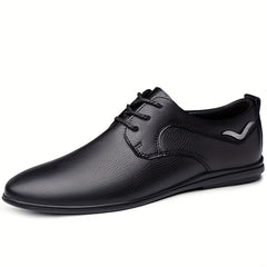 Men's Lace Up Pointed Toe Loafers Breathable Lightweight Casual Shoes