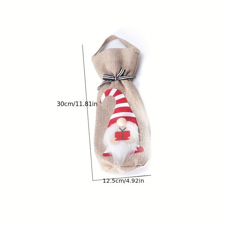 Christmas Faceless Old Man Doll Wine Bottle Cover