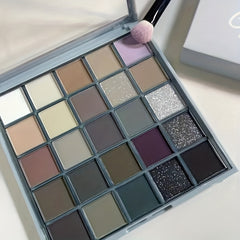 Smokey 25 Colors Eyeshadow Palette Gothic Punk Style Matte Shimmer