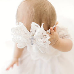 Lace Bow Headband for Newborn Girls - Cute Hair Accessory