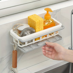 Telescopic Rag Rack Kitchen Storage Rack Wall-mounted Seasoning Rack