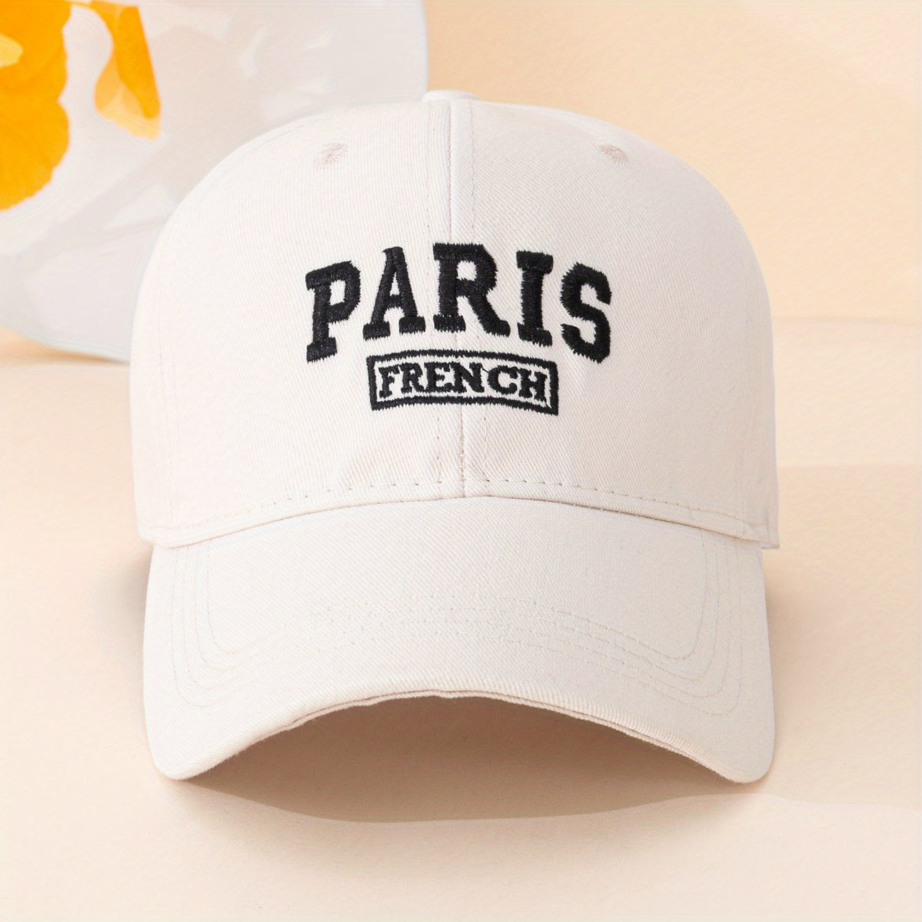 French Paris Embroidery Baseball Cap Lightweight Unisex Sun Hat