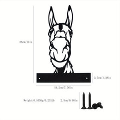 Farmhouse Animal Metal Silhouette Sign for Outdoor Decor