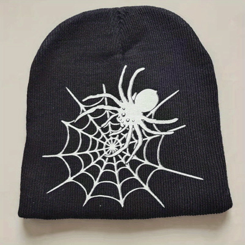 Versatile Sport Knit Beanie Hat with Skull Pattern - Autumn Winter Warm Hat