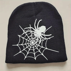 Versatile Sport Knit Beanie Hat with Skull Pattern - Autumn Winter Warm Hat
