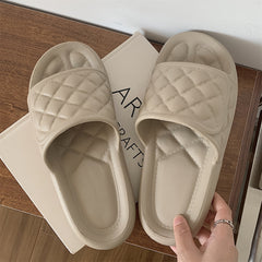 XIXITIAO Casual Open Toe Slippers For Boys Lightweight Non-slip Indoor Slippers