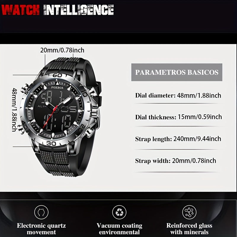 Women's Sports Dual Display Quartz Watch Waterproof Digital Electronic