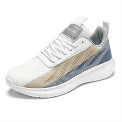 Men's Casual Breathable Woven Lace up Sneakers