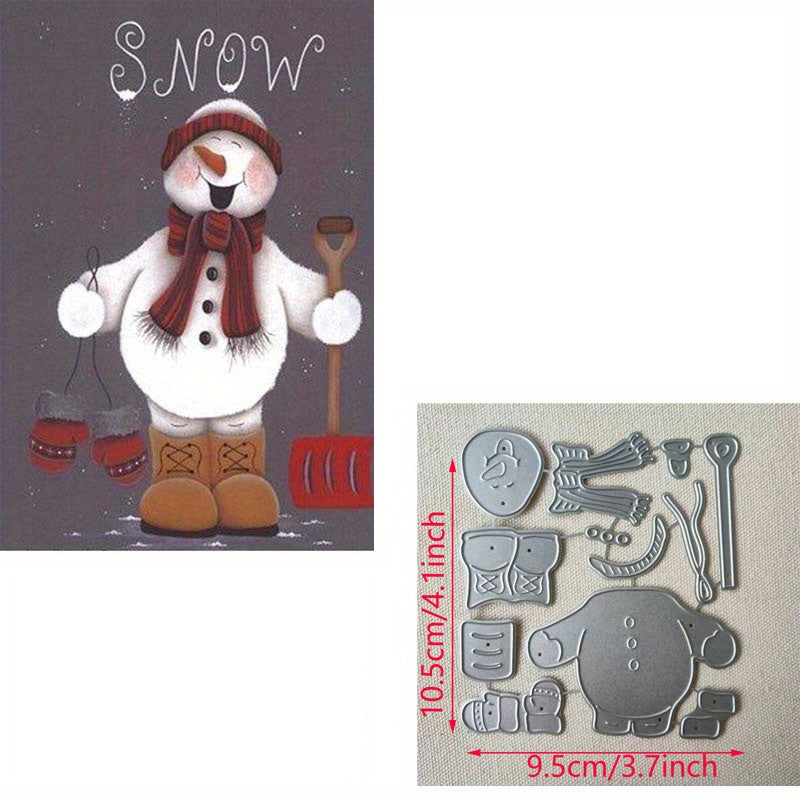 1pc Snowman Cutting Dies Metal Embossing Stencils Scrapbooking DIY Supplies