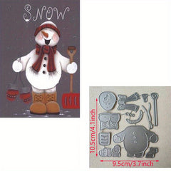 1pc Snowman Cutting Dies Metal Embossing Stencils Scrapbooking DIY Supplies