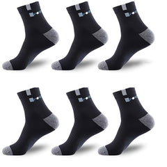 Men's Half Crew Socks Breathable Comfortable Stockings For Daily Wear & Sports