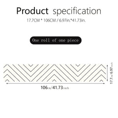 Nordic Geometric Line Pattern Stair Decal 106 2x18 01cm