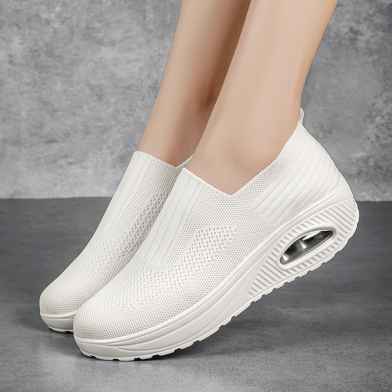 Comfortable Shock Absorption Slip On Loafers Shoes Lightweight Walking Sneakers