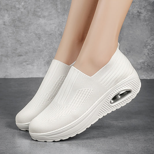 Comfortable Shock Absorption Slip On Loafers Shoes Lightweight Walking Sneakers