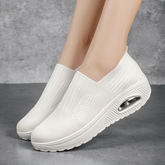 Comfortable Shock Absorption Slip On Loafers Shoes Lightweight Walking Sneakers