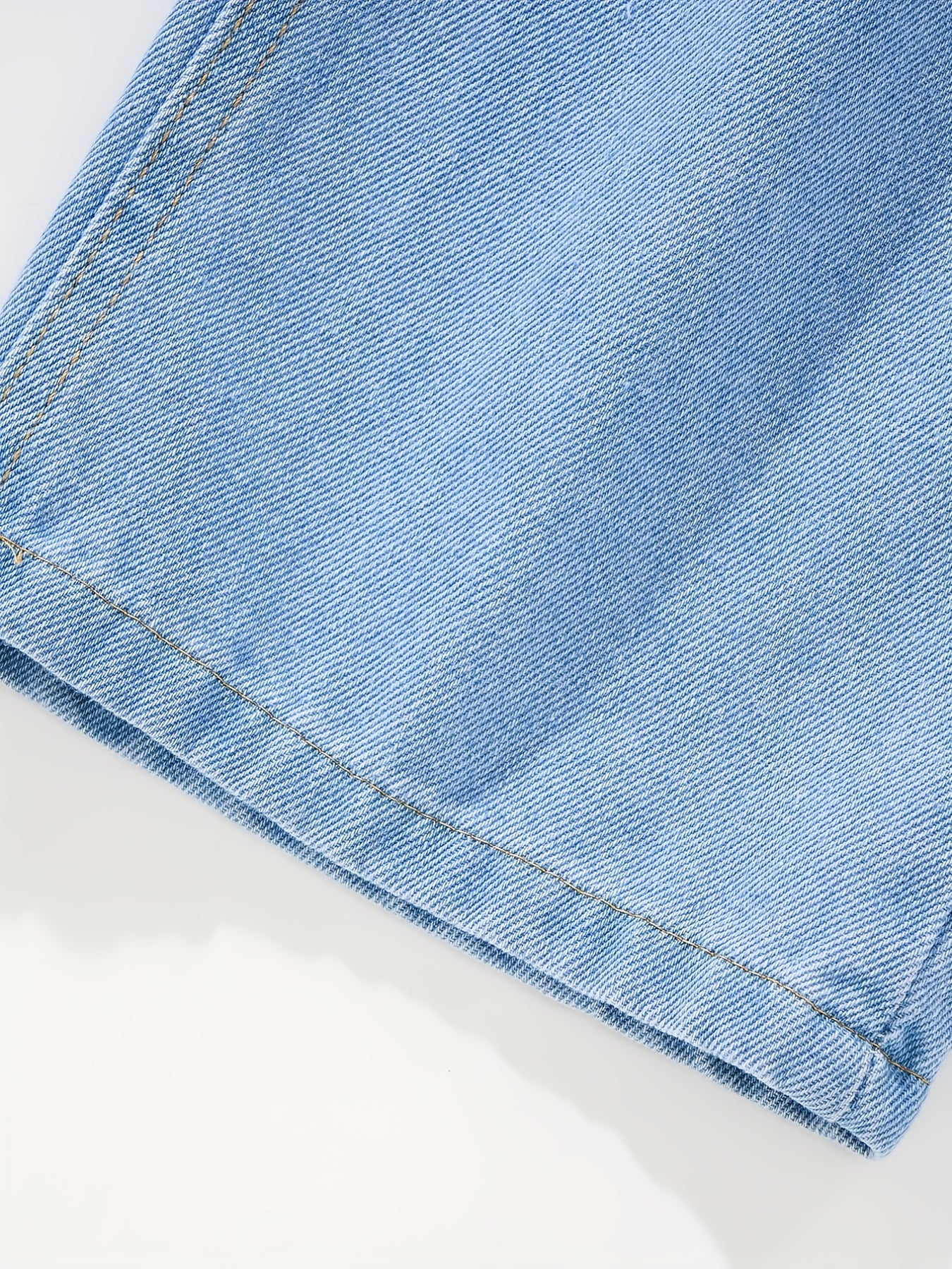 Girls' Wide Leg Casual Jeans Loose Fit Denim Trousers