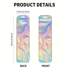 Colorful Laser Packaging Bags for Pens Makeup Brushes Jewelry Lip Gloss Candy