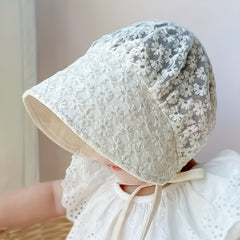 Baby Girls Floral Embroidered Hat - Cute Headwear for Outings