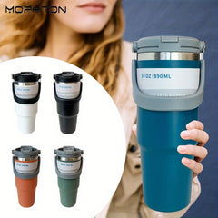 30oz Stainless Steel Insulated Cup With Straw