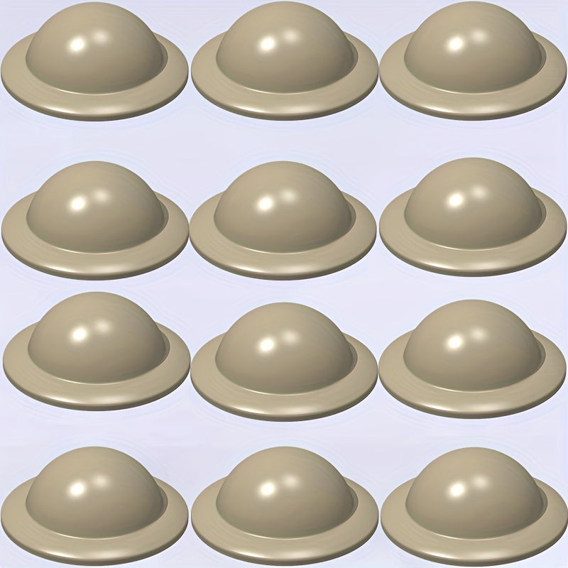 12pcs Round Helmets Military Cap Building Block Set DIY Dressing Toys