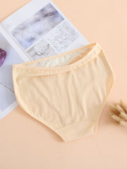 5 Pack Plus Size Lace Midi Stretch Comfort Briefs Set