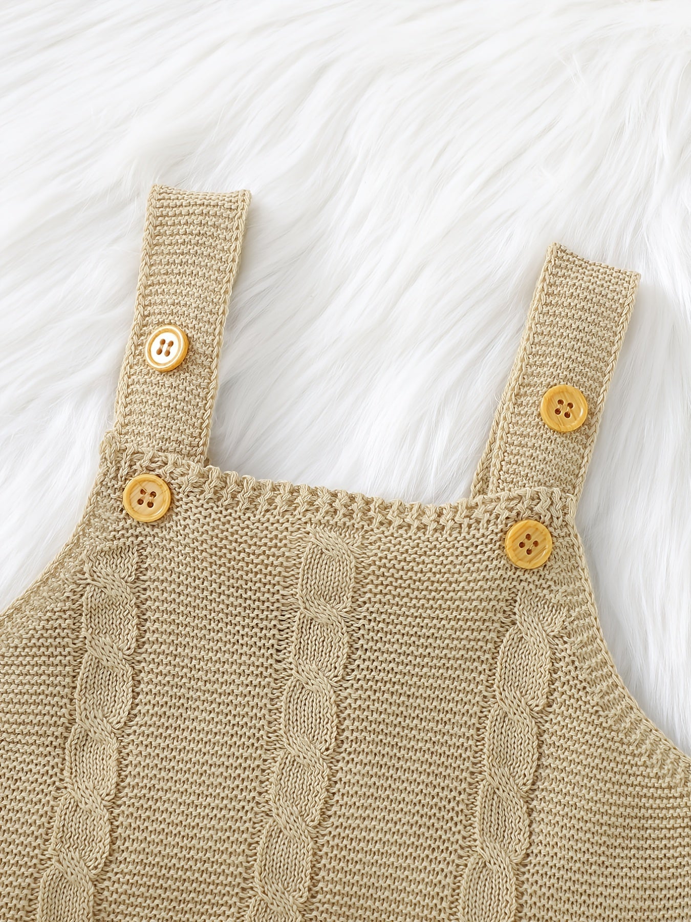 Unisex Baby Knit Cable Romper Fall Winter Clothes