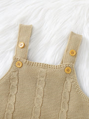 Unisex Baby Knit Cable Romper Fall Winter Clothes