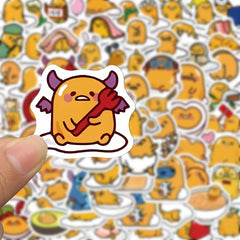 100pcs Lazy Eggs Cartoon Stickers for DIY Mobile Phone Case Pad Water Cup