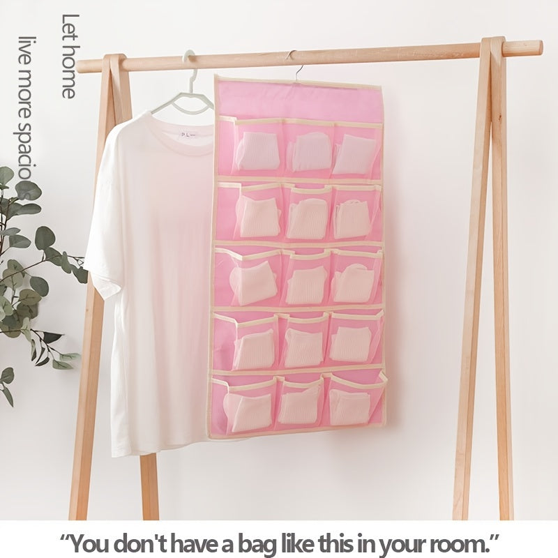Double Side Hanging Underwear & Socks Bag Lightweight Foldable Organizer