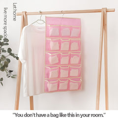 Double Side Hanging Underwear & Socks Bag Lightweight Foldable Organizer