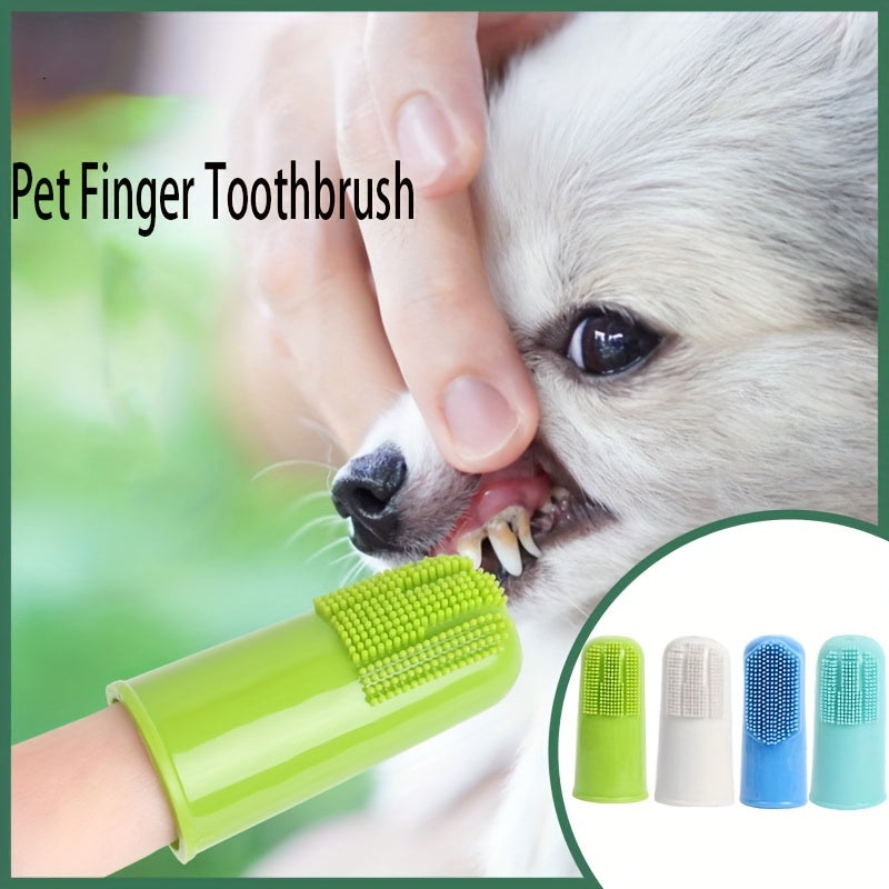 Pet Finger Toothbrush Dog Toothbrush Oral Cleaning Cat Toothbrush
